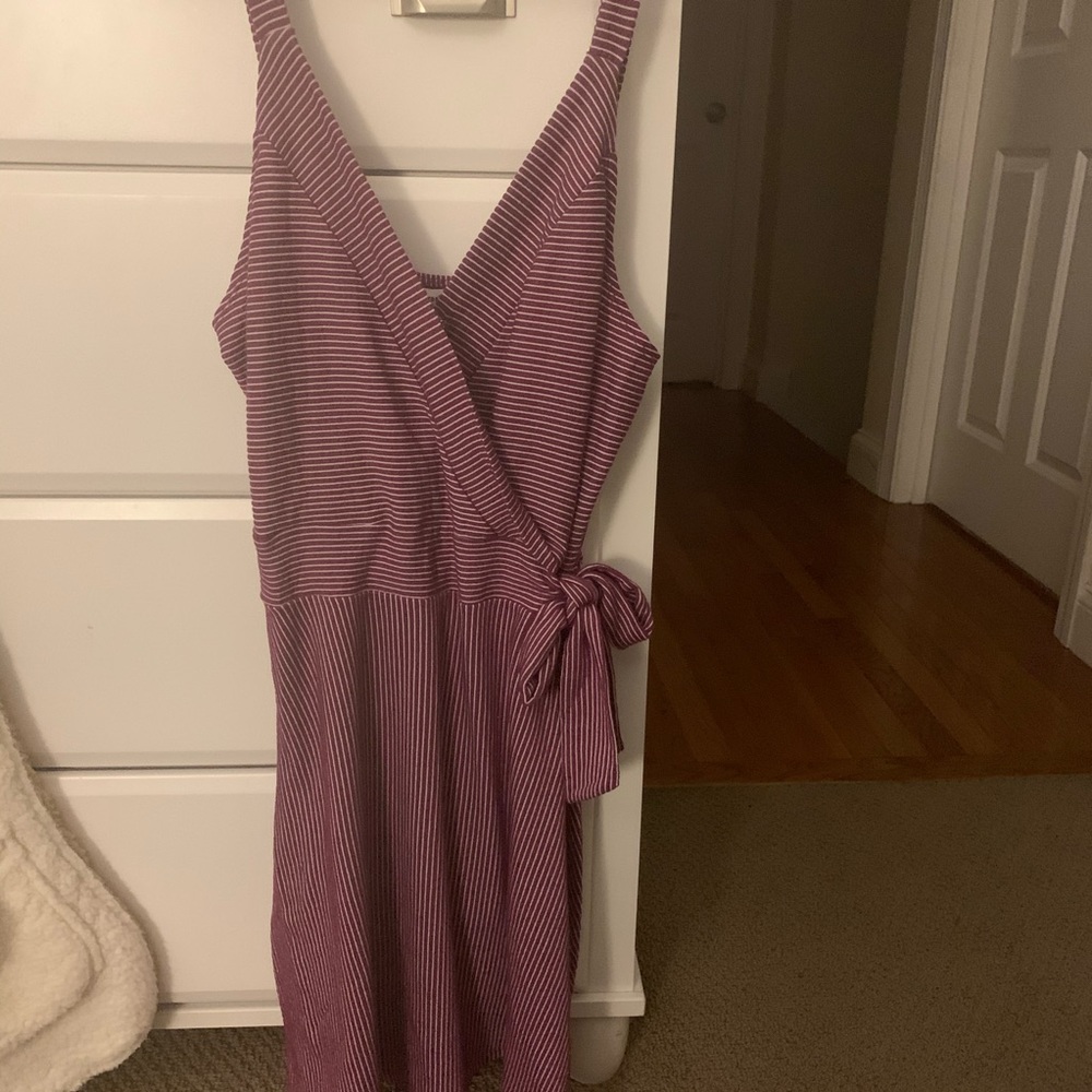 Purple striped charming Charlie’s dress